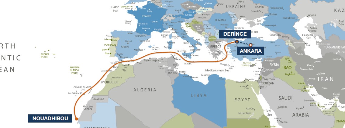 Ankara,Turkey - Nouakchott, Mauritania